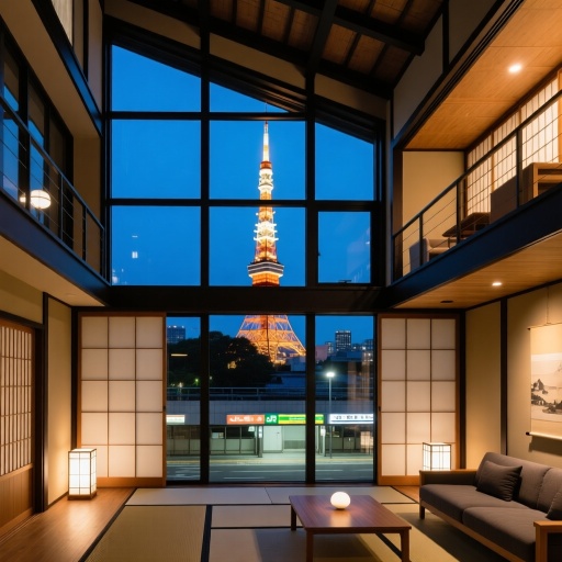 京都塔下·现代和式Loft